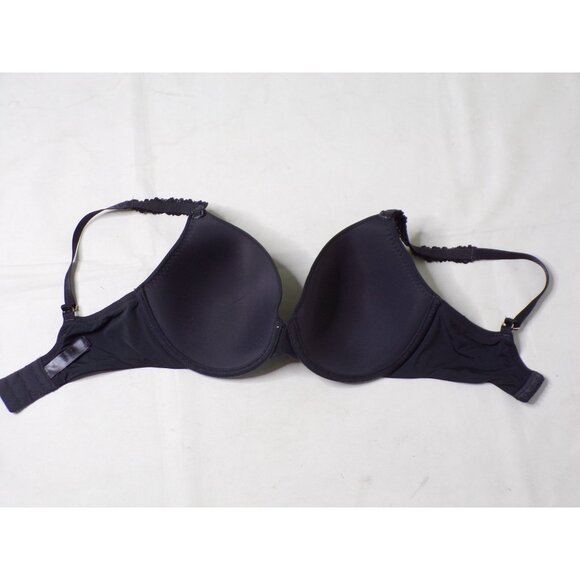 🆕NATORI Rose Dream Custom Coverage UW T-Shirt Bra 36G Coal Black #731080 - Picture 12 of 12